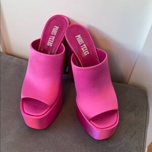 Paris Texas 'Flamingo' High Sandals - Flawless Condition Never Worn - Size 37.5